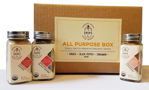 All Purpose Box - Ginger Powder,  Black Pepper Ground, Cinnamon Powder