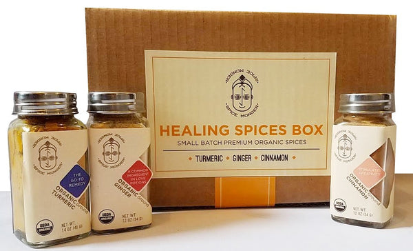 Healing Spices Box - Turmeric powder, Ginger powder, Cinnamon powder